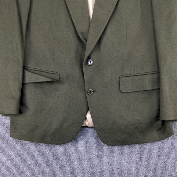 Neiman Marcus Men's Blazer Jacket Green Size Actual 44x32 100% Cashmere - Picture 7 of 13
